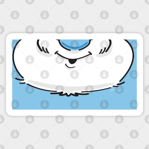 Papa Smurf's Smile (for Face Mask) Sticker by CKline